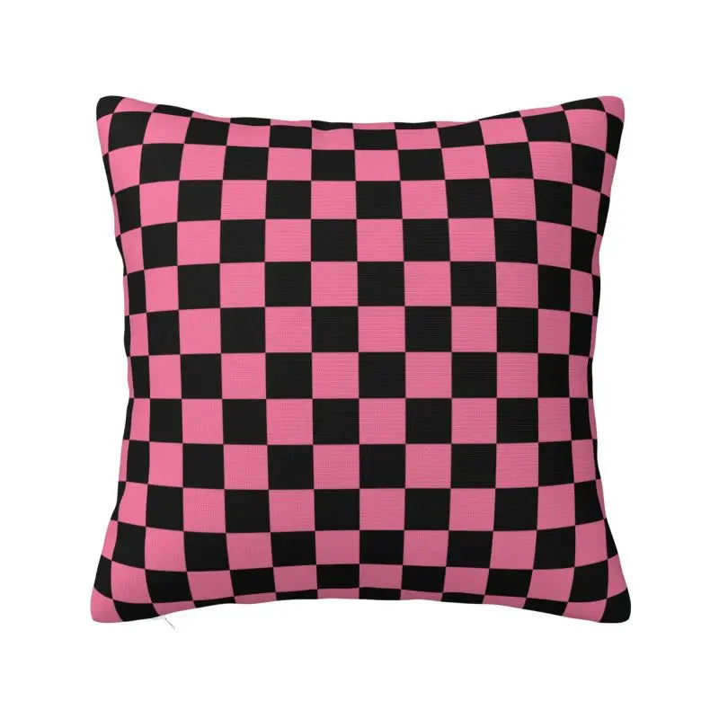 Race Track living 
Throw Pillow Covers Living Room Decoration Sofa Colorful Plaid Cushion Cover Polyester Pillowcase