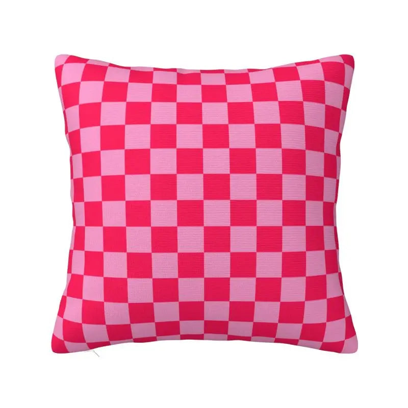 Race Track living 
Throw Pillow Covers Living Room Decoration Sofa Colorful Plaid Cushion Cover Polyester Pillowcase