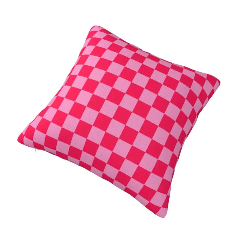 Race Track living 
Throw Pillow Covers Living Room Decoration Sofa Colorful Plaid Cushion Cover Polyester Pillowcase