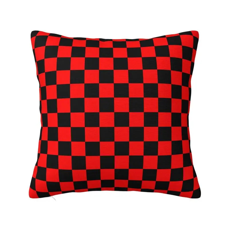 Race Track living 
Throw Pillow Covers Living Room Decoration Sofa Colorful Plaid Cushion Cover Polyester Pillowcase