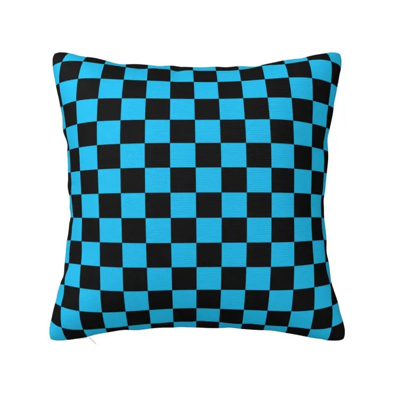 Race Track living 
Throw Pillow Covers Living Room Decoration Sofa Colorful Plaid Cushion Cover Polyester Pillowcase