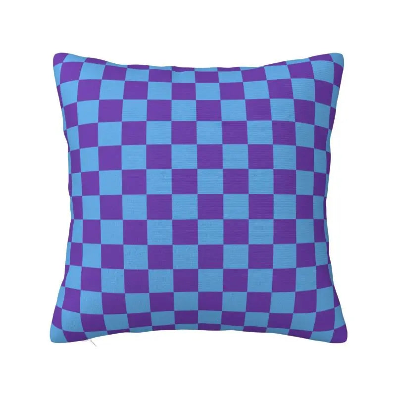 Race Track living 
Throw Pillow Covers Living Room Decoration Sofa Colorful Plaid Cushion Cover Polyester Pillowcase