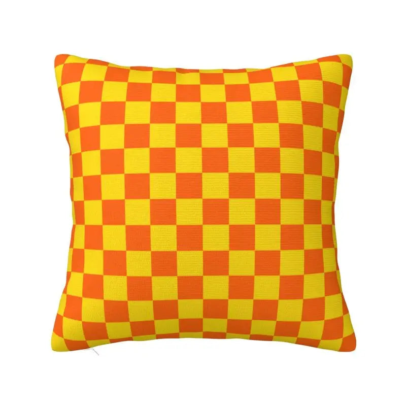 Race Track living 
Throw Pillow Covers Living Room Decoration Sofa Colorful Plaid Cushion Cover Polyester Pillowcase