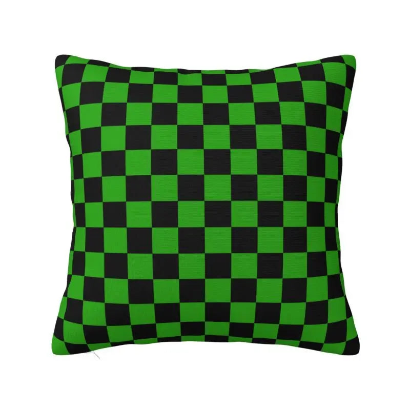 Race Track living 
Throw Pillow Covers Living Room Decoration Sofa Colorful Plaid Cushion Cover Polyester Pillowcase