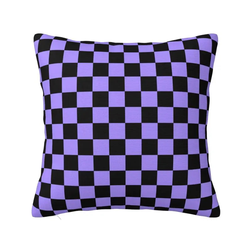 Race Track living 
Throw Pillow Covers Living Room Decoration Sofa Colorful Plaid Cushion Cover Polyester Pillowcase